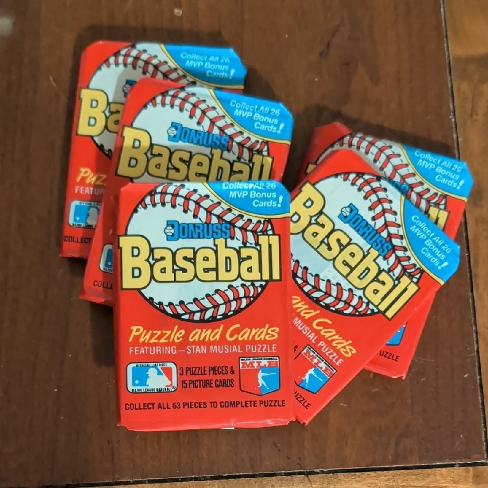 Sealed Packs Donruss Baseball Cards - 5 Unopened Packs